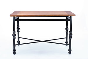 Baxton Studio Broxburn Wood & Metal Industrial Dining Table
