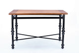 Broxburn Wood & Metal Industrial Dining Table