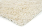 Chandra Rugs Celecot 60% Wool + 40% Polyester Hand-Woven Contemporary Shag Rug Off White 9' x 13'