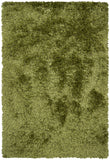Chandra Rugs Celecot 60% Wool + 40% Polyester Hand-Woven Contemporary Shag Rug Green 9' x 13'