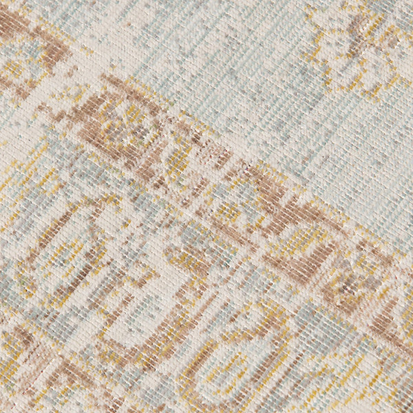 AMER Rugs Century CEN-11 Power-Loomed Medallion Transitional Area Rug Gray/Blue 7'10" x 10'6"