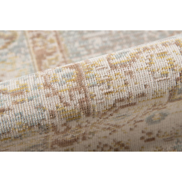 AMER Rugs Century CEN-11 Power-Loomed Medallion Transitional Area Rug Gray/Blue 7'10" x 10'6"