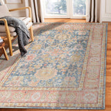 AMER Rugs Century CEN-15 Power-Loomed Bordered Transitional Area Rug Blue 7'10" x 10'6"