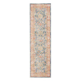 AMER Rugs Century CEN-15 Power-Loomed Bordered Transitional Area Rug Blue 2'6" x 8'