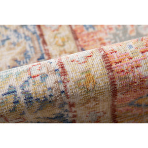 AMER Rugs Century CEN-16 Power-Loomed Bordered Transitional Area Rug Coral 7'10" x 10'6"