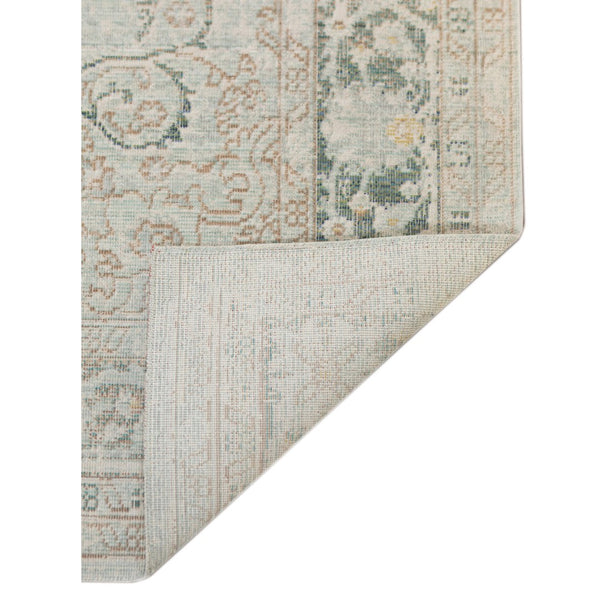 AMER Rugs Century CEN-21 Power-Loomed Medallion Transitional Area Rug Sea Green 7'10" x 10'6"