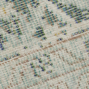 AMER Rugs Century CEN-21 Power-Loomed Medallion Transitional Area Rug Sea Green 7'10" x 10'6"