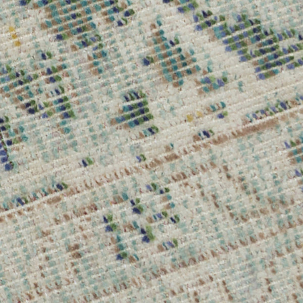 AMER Rugs Century CEN-21 Power-Loomed Medallion Transitional Area Rug Sea Green 7'10" x 10'6"