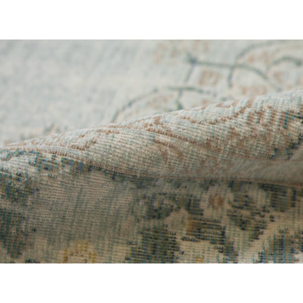 AMER Rugs Century CEN-21 Power-Loomed Medallion Transitional Area Rug Sea Green 7'10" x 10'6"