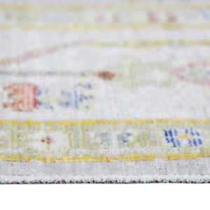 AMER Rugs Century CEN-22 Power-Loomed Bordered Classic Area Rug Blue 7'10" x 10'6"