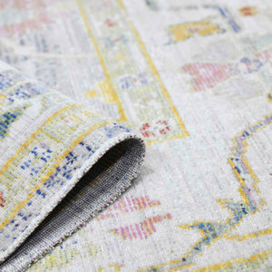 AMER Rugs Century CEN-22 Power-Loomed Bordered Classic Area Rug Blue 7'10" x 10'6"