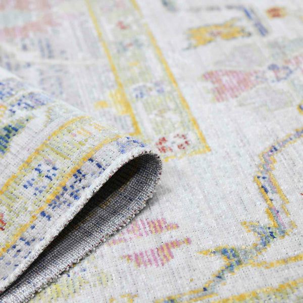 AMER Rugs Century CEN-22 Power-Loomed Bordered Classic Area Rug Blue 7'10" x 10'6"