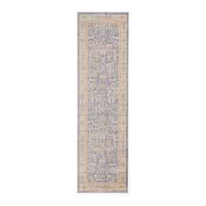 AMER Rugs Century CEN-6 Power-Loomed Bordered Transitional Area Rug Lavender 2'6" x 8'