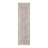 AMER Rugs Century CEN-6 Power-Loomed Bordered Transitional Area Rug Lavender 2'6" x 8'