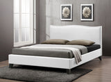 Battersby Modern Bed with Upholstered Headboard