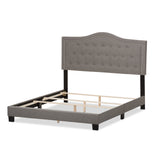 Baxton Studio Emerson Modern and Contemporary Light Grey Fabric Upholstered Full Size Bed