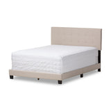Brookfield Modern and Contemporary Beige Fabric Upholstered Grid-tufting Full Size Bed