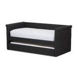 Alena Modern Contemporary Fabric Daybed with Trundle