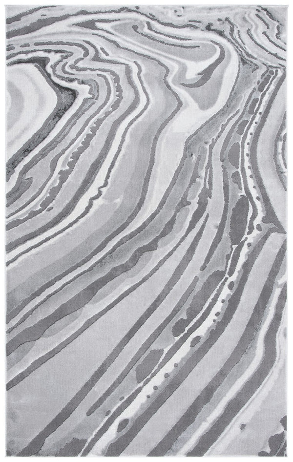 Craft 843 Contemporary Power Loomed 75% Polypropylene, 25% Polyester Rug Light Grey / Grey