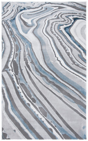 Craft 843 Contemporary Power Loomed 75% Polypropylene, 25% Polyester Rug Blue / Grey