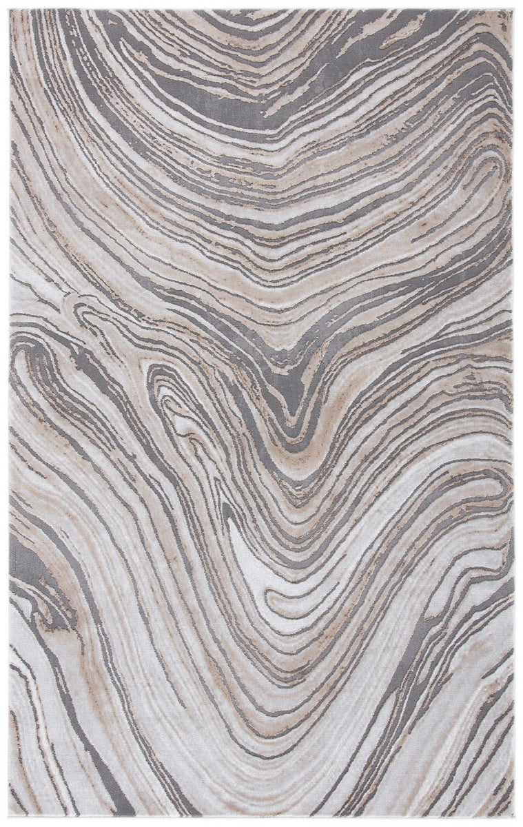 Craft 846 Contemporary Power Loomed 70% Polypropylene, 30% Polyester Rug Gold / Grey