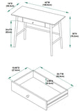 Charlotte Desk White