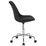 English Elm EE1511 Contemporary Commercial Grade Fabric Task Office Chair Black EEV-12218