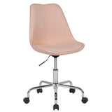 English Elm EE1511 Contemporary Commercial Grade Fabric Task Office Chair Pink EEV-12223