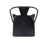 English Elm EE1541 Contemporary Commercial Grade Metal Colorful Restaurant Chair Black/Black EEV-12355