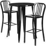 EE1609 Industrial Commercial Grade Metal Colorful Bar Table and Stool Set [Single Unit]