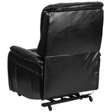 English Elm EE1645 Contemporary Power Lift Recliner Black LeatherSoft EEV-12991