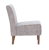 Lily Upholstered Slipper Chair, Stone