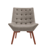 Serena Accent Chair Tufted Grey