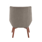 Serena Accent Chair Tufted Grey