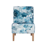 Coco Accent Chair Blue Flower