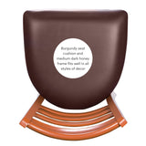 Baxter Metal Side Chair Honey  Burgundy Set of 2