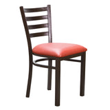 Baxter Metal Side Chair Red Set of 2