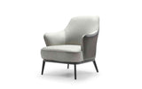 Sunizona Leisure Chair, Front Back & Seat In Light Grey Water Proof Fabric. Back In Dark Grey Fa...