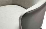 Sunizona Leisure Chair, Front Back & Seat In Light Grey Water Proof Fabric. Back In Dark Grey Fa...