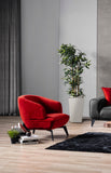 Whiteline Modern Living Mersin Accent Chair CH1756F-RED
