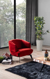 Whiteline Modern Living Mersin Accent Chair CH1756F-RED