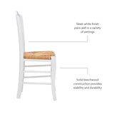 Filomena Side Chair White Set of 2