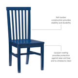 Percival Side Chair Navy- Set of Two