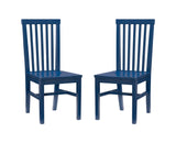 Percival Side Chair Navy- Set of Two