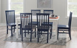 Percival Side Chair Navy- Set of Two