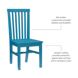 Percival Side Chair Teal- Set of Two