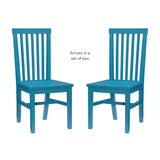 Percival Side Chair Teal- Set of Two