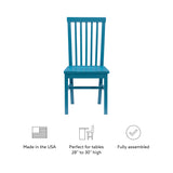 Percival Side Chair Teal- Set of Two