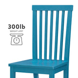 Percival Side Chair Teal- Set of Two