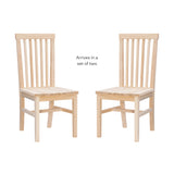 Percival Side Chair Unfinished- Set of Two